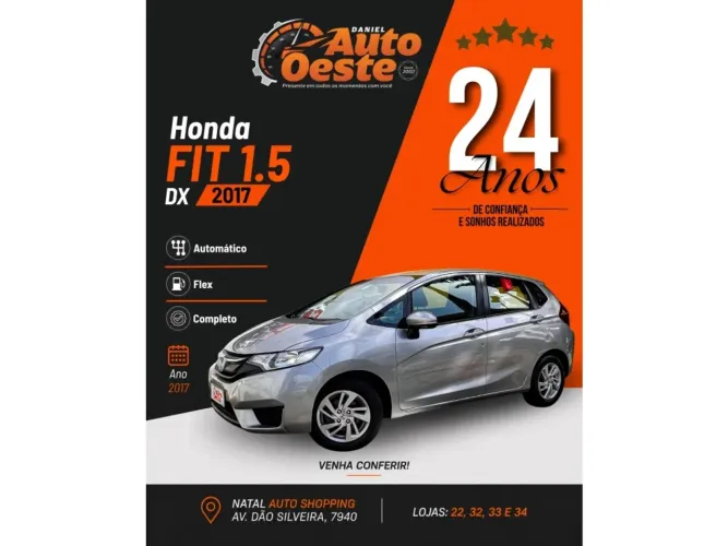 Honda Fit DX 1.5 Flexone 16V 5P Aut. 2017