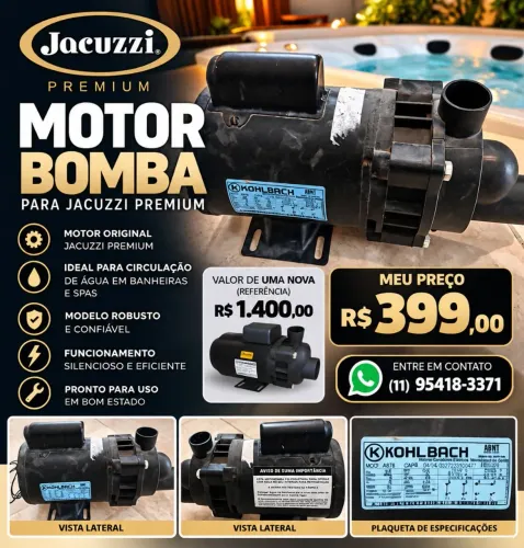 Bomba para Jacuzzi Trifásico em perfeito estado