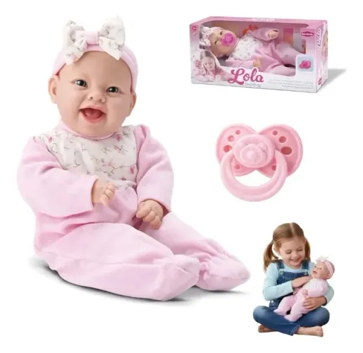 Boneca Lola Baby da marca Bambola 35cm NOVA