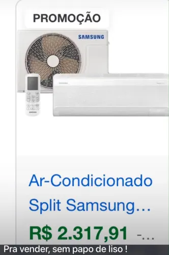 Ar condicionado Samsung 9 mil btu