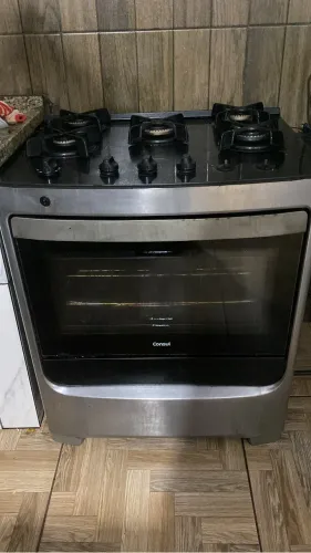 Fogão Brastemp 5 bocas tampo de vidro