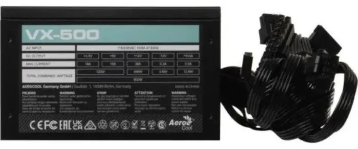 Fonte Gamer Atx Aerocool Stealth Vx-500 500w Bivolt