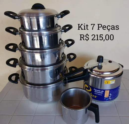 Leiteira Com Mais Panelas, kit 7 Peças