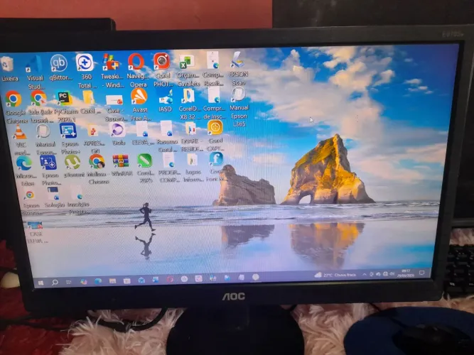 Monitor AOC 19", + Estabilizador, SEM AVARIAS. 