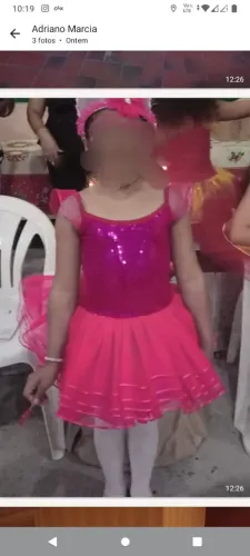 Figurino de ballet infantil feminino