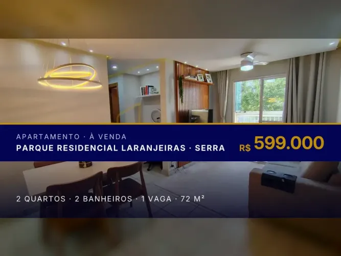 Linda Vista: Apartamento com Varanda em Colina de Laranjeiras