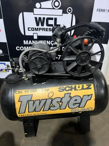Compressor de 100 litros (aceito cartão).