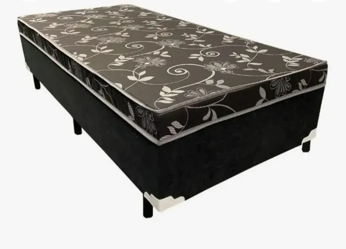 Cama Box Solteiro Ortopédico Sleep Black 88x188x53