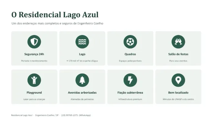 Terreno de 578m no Rresidencial Lago Azul - Próximo Unasp EC