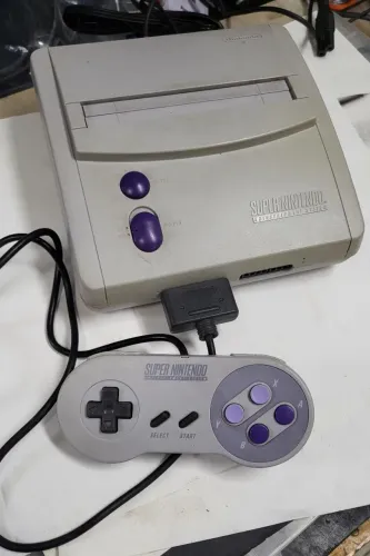 Super Nintendo Baby Com Controle Original E Fonte
