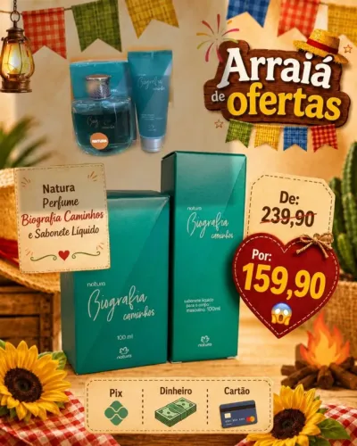 Produtos natura e boticário Aparti de 80