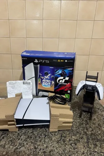 PS5 Slim completo com caixa + nota fiscal
