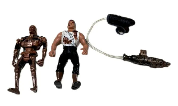 Bonecos T-800 e Hot Blast Terminator - O Exterminador do Futuro 2