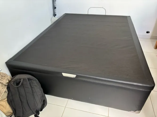 Base baú para cama de casal