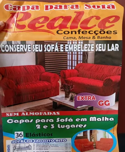 Capa de sofá 2/3 lugar 