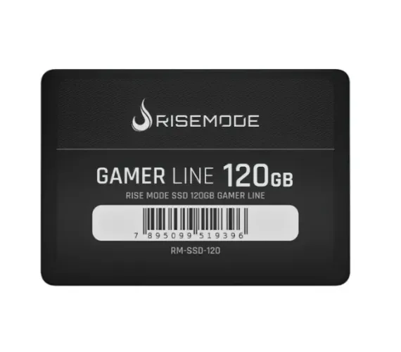 SSD Rise Mode Gamer Line, 120GB, Sata III, Leitura 535MBs-Loja Fs