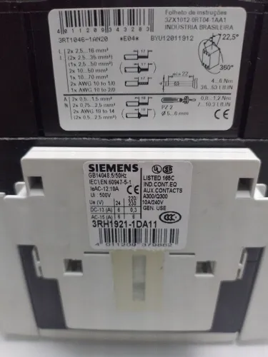 Contator  siemens  220v 3rt1045-1a 