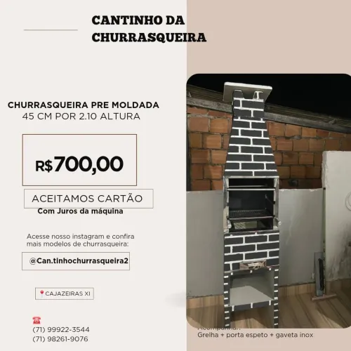 Churrasqueira pre moldada