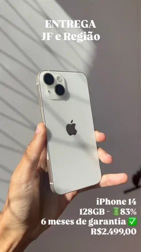 iPhone 14 | 128GB - 87% | Todo original, com 6 meses de garantia.