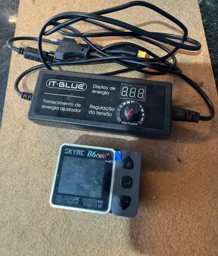 Carregador lipo SKYRC b6 neo plus com fonte 