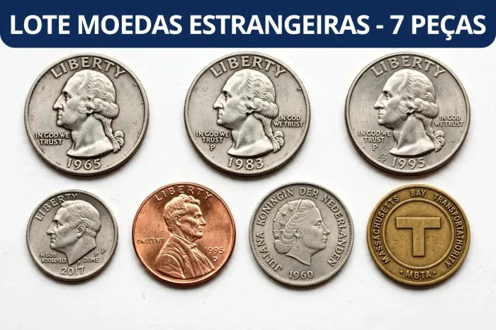 Lote de moedas antigas 