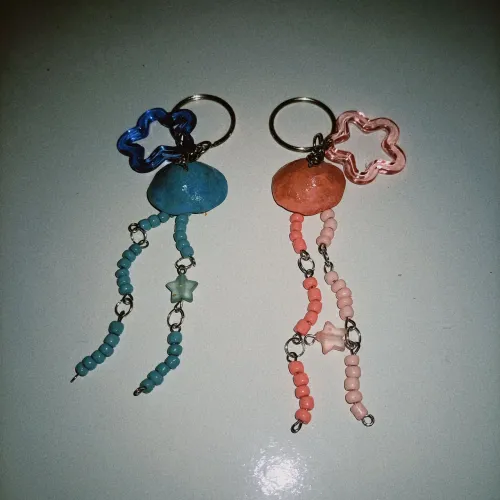 Chaveiro Pingente de água-viva