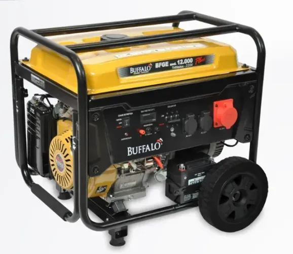 GERADOR BUFFALO 12 KVA BFGE 12000 PLUS GASOLINA PARTIDA ELÉTRICA TRIFÁSICA 380V