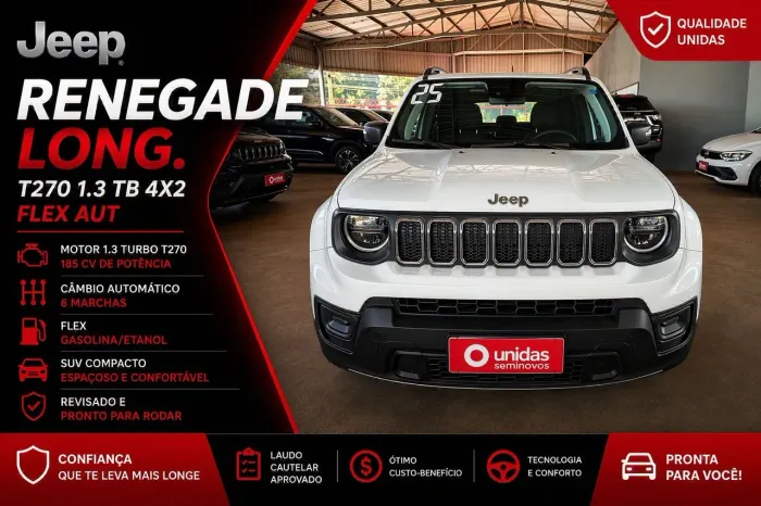 Jeep Renegade Long. T270 1.3 TB 4X2 Flex Aut. 2025