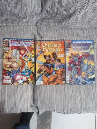 3 revistas colecionáveis Heróis Renascem