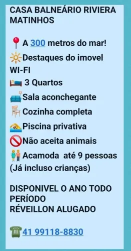 Casa na praia matinhos por diárias