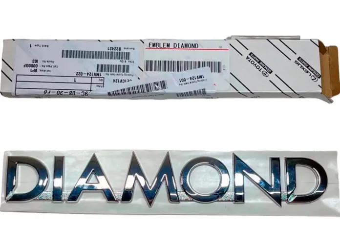 Emblema Diamond Toyota SW4 2019 em diante