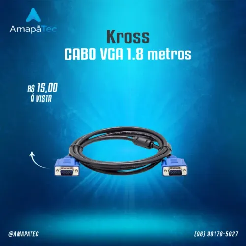 Cabo VGA 1.8 metros