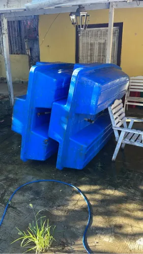 Pedalinhos em poliuretano/barco