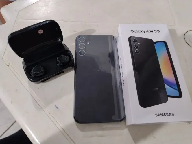 Samsung A34 5G 128 gigas e 6 gigas de memória RAM+ ram plus