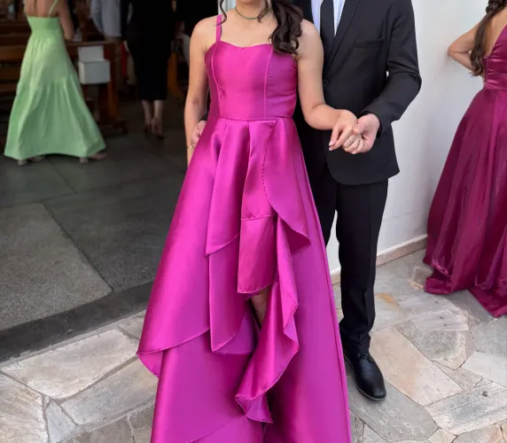 Vestido Fúcsia para madrinha de casamento