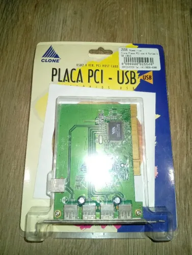 Placa pci USB clone, antiga, nova