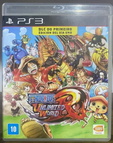 one piece unlimited world red ps3 mídia física original playstation 3 one piece ps3