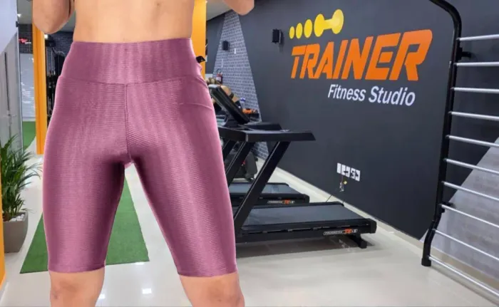 Short academia  forte compressão cintura alta G + brinde lip tint p lábios ?