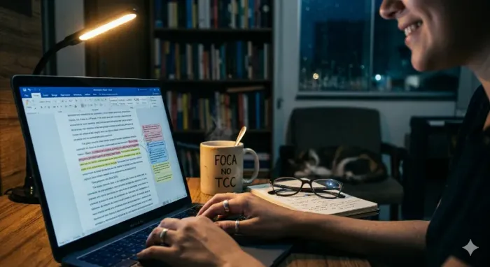 Digitação, formatação ABNT e criação de slides
