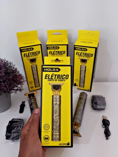 Máquina de cortar cabelo e acabamento