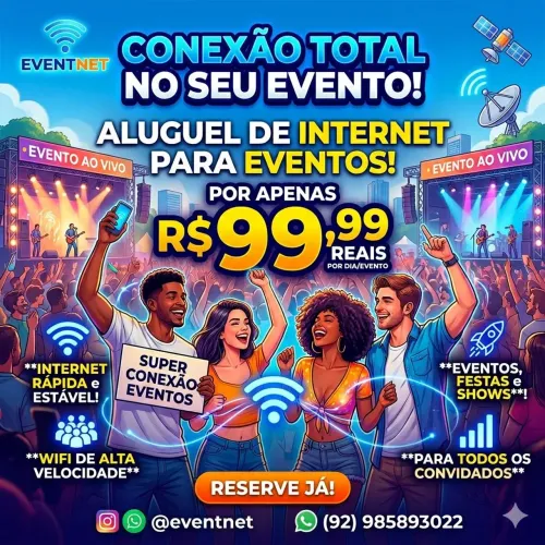 Internet para seu evento 