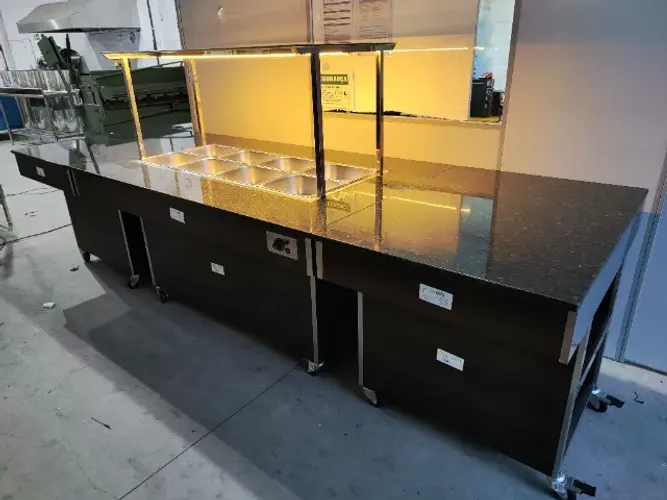 Buffet pista fria inox 10 GNS industrial