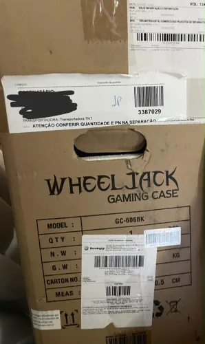 GABINETE WHEEL JACK GAMING CASE PRETO GC-606BK 
