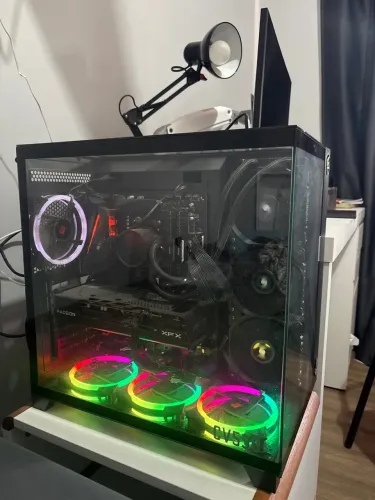 Setup Gamer Completo Ryzen 7 5700X RX 7600 32GB + Monitor 165Hz