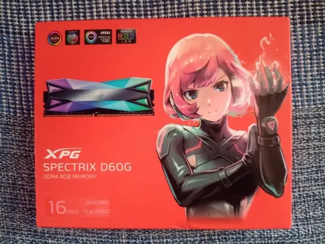 Memória Adata Xpg Spectrix D60g, Rgb, 32gb(2x16gb), Ddr4, 3600mhz - CL 18 (Nova e Lacrada)