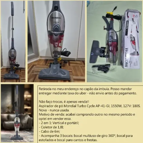 Aspirador de pó Mondial Turbo Cycle AP-41-GI novo