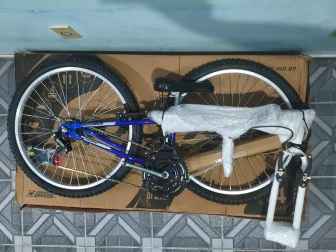 Bicicleta Ultra Bikes Aro 24 Azul (nova, na caixa)