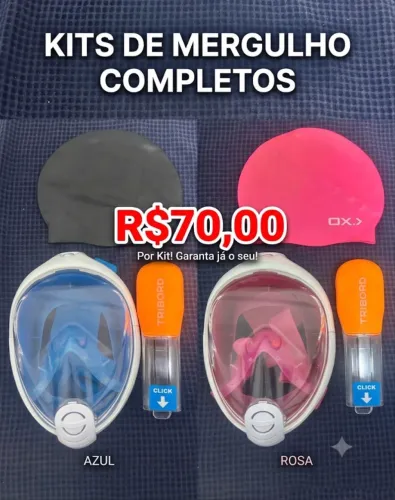 Máscara de Mergulho/Snorkel Full Face Tribord (Decathlon)