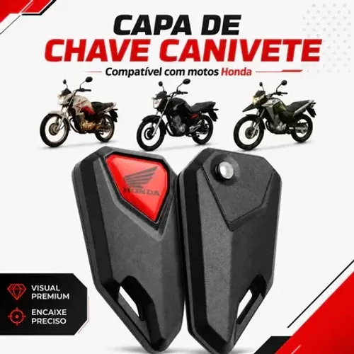 Chave Canivete Para Moto Honda Bros 160 CB300F NXR TWISTER NOVA XRE TITAN POP FAN 160