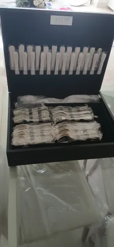 Faqueiro de prata wolff 130 peças (com certificado de garantia)<br>